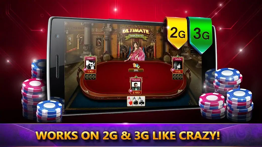 Download UTP - Ultimate Teen Patti (3 P MOD [Unlimited money/coins] + MOD [Menu] APK for Android