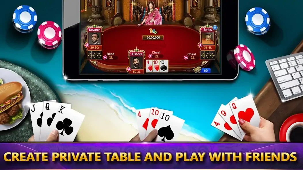 Download UTP - Ultimate Teen Patti (3 P MOD [Unlimited money/coins] + MOD [Menu] APK for Android