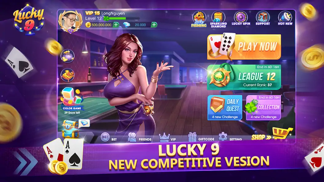 Download Lucky 9 ZingPlay – Master Wins MOD [Unlimited money/gems] + MOD [Menu] APK for Android
