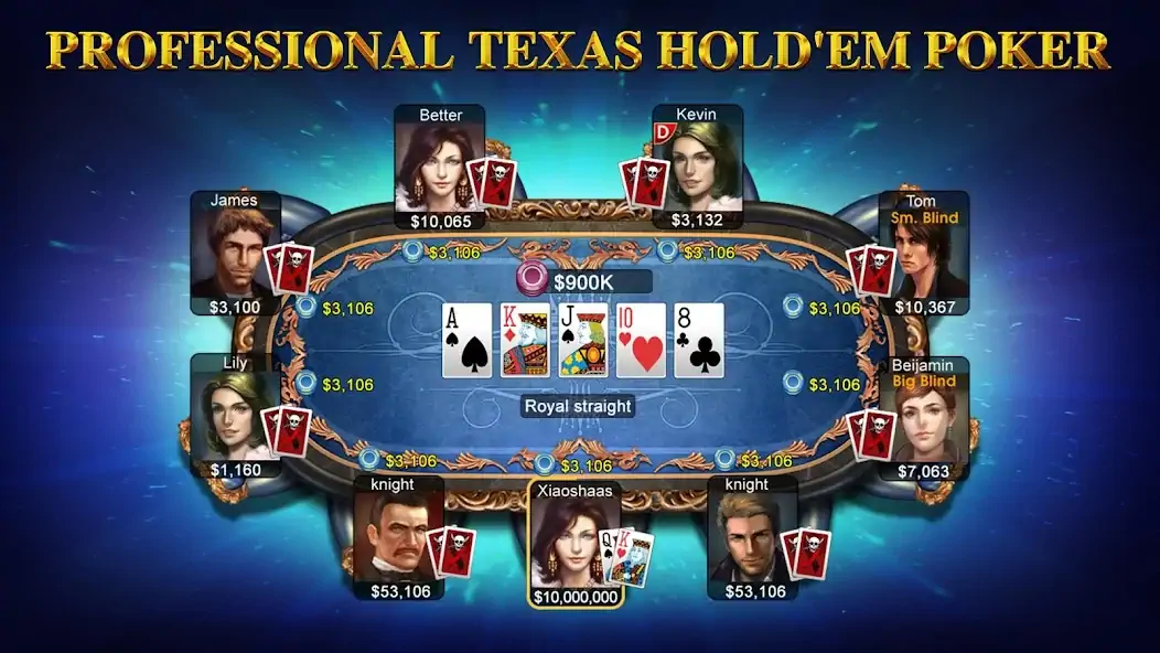 Download DH Texas Poker - Texas Hold'em MOD [Unlimited money/gems] + MOD [Menu] APK for Android