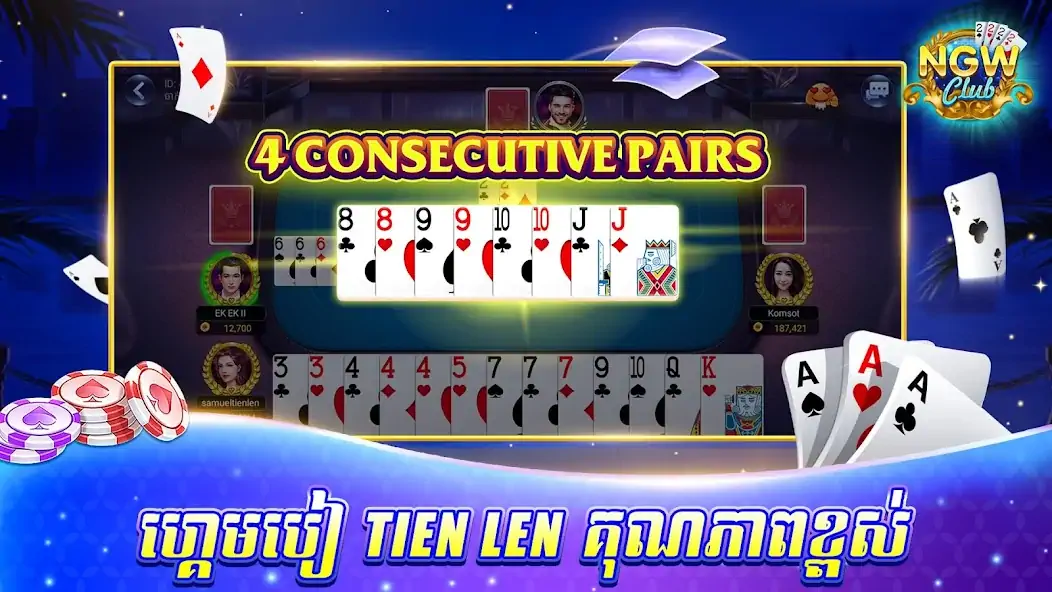 Download NGW Club Tien Len Slots Casino MOD [Unlimited money/gems] + MOD [Menu] APK for Android