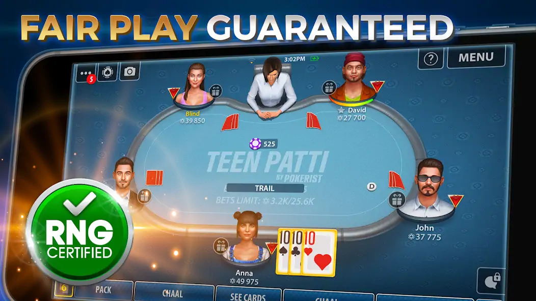 Download Teen Patti by Pokerist MOD [Unlimited money/coins] + MOD [Menu] APK for Android