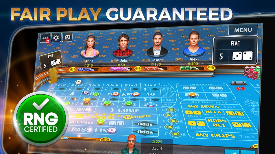 Download Vegas Craps by Pokerist MOD [Unlimited money/gems] + MOD [Menu] APK for Android