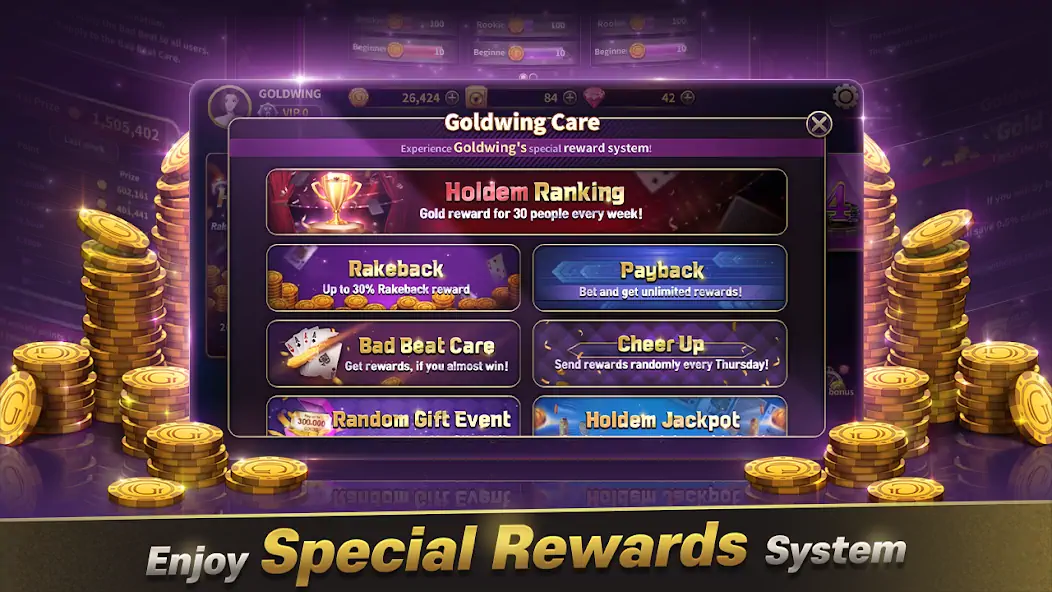 Download GoldWing Casino Global MOD [Unlimited money] + MOD [Menu] APK for Android