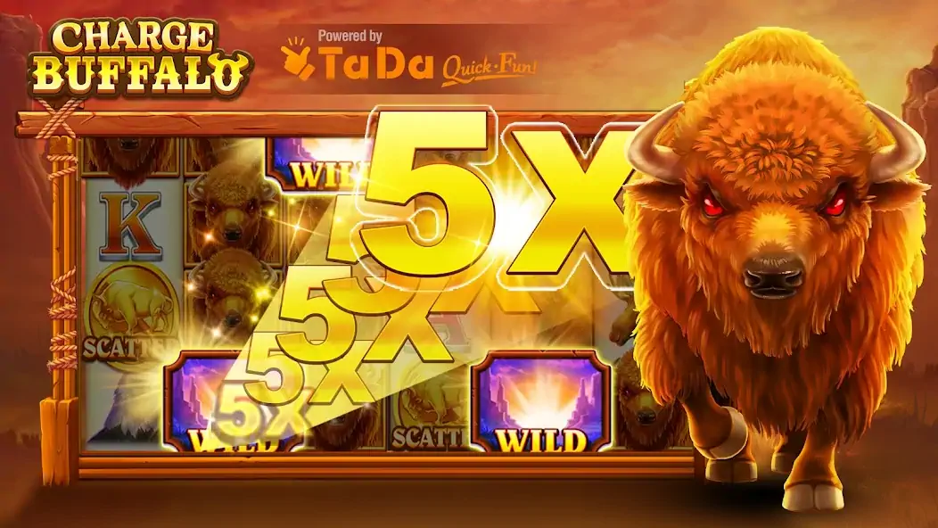 Download Charge Buffalo Slot-TaDa Games MOD [Unlimited money] + MOD [Menu] APK for Android