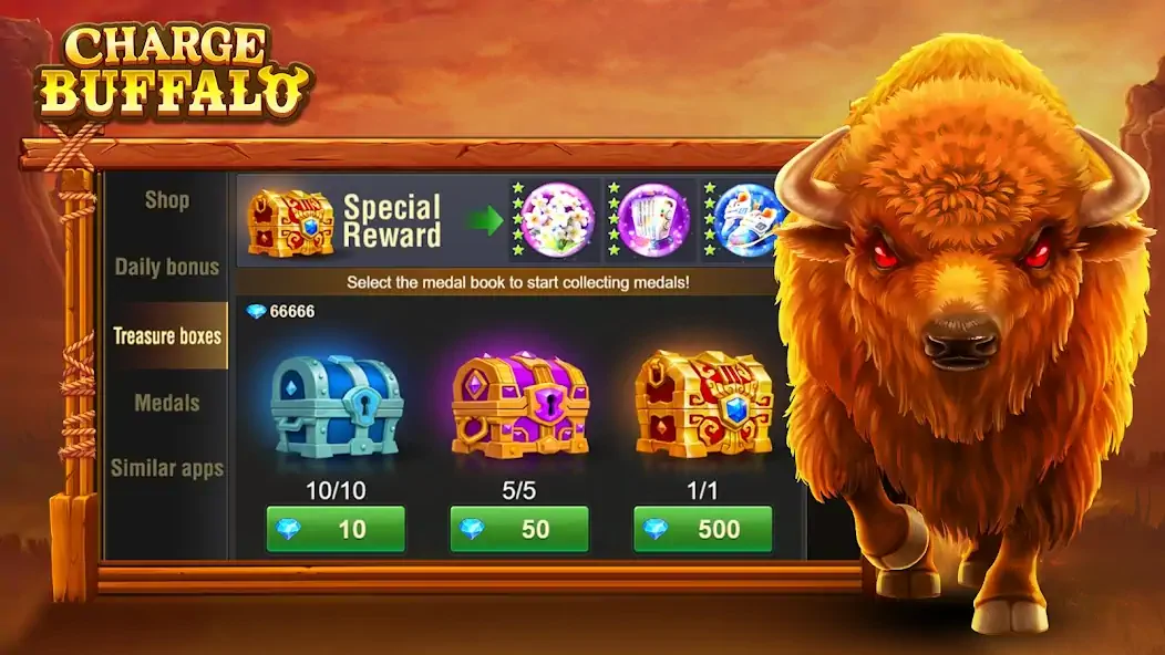 Download Charge Buffalo Slot-TaDa Games MOD [Unlimited money] + MOD [Menu] APK for Android