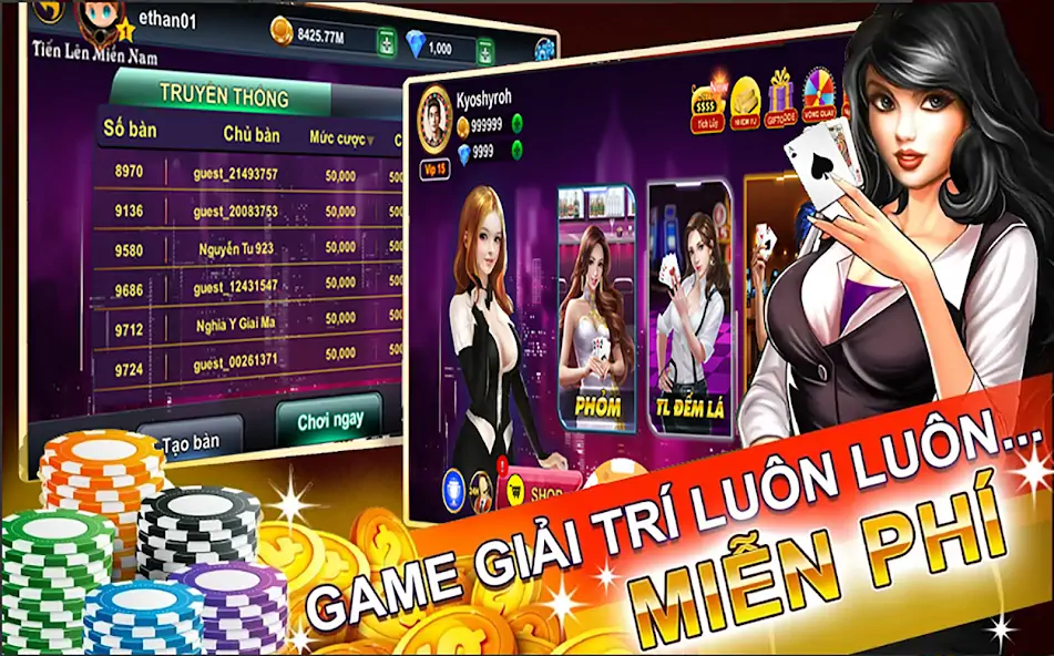 Download Mậu binh online 2019 - mau bin MOD [Unlimited money/gems] + MOD [Menu] APK for Android