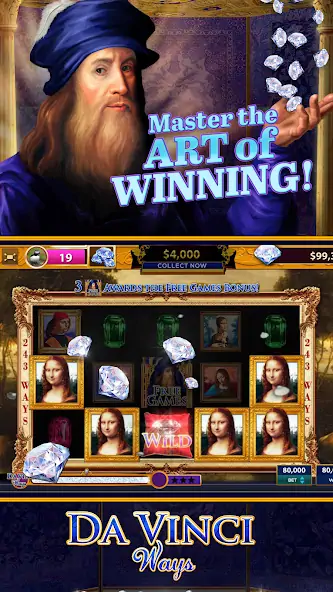 Download Da Vinci Diamonds Casino – Bes MOD [Unlimited money/gems] + MOD [Menu] APK for Android