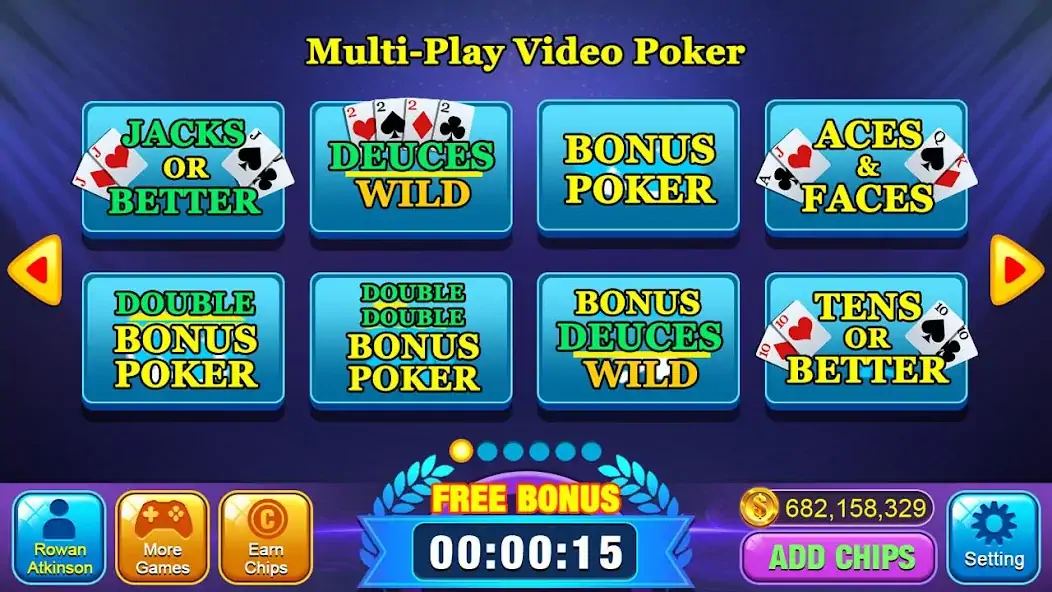 Download Video Poker Games - Multi Hand MOD [Unlimited money/gems] + MOD [Menu] APK for Android