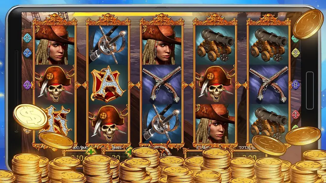 Download Pirate Slots: VR Slot Machine MOD [Unlimited money/gems] + MOD [Menu] APK for Android