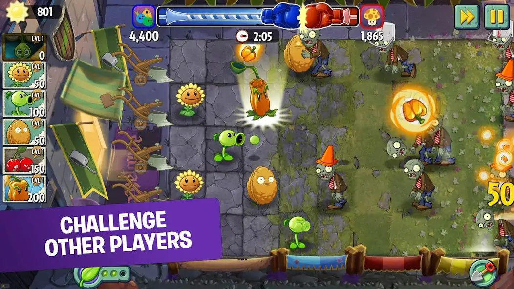 Download Plants vs Zombies™ 2 MOD [Unlimited money/gems] + MOD [Menu] APK for Android