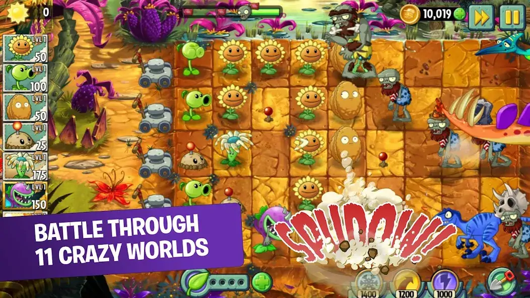 Download Plants vs. Zombies™ 2 MOD [Unlimited money/gems] + MOD [Menu] APK for Android