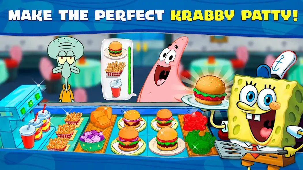 Download SpongeBob: Krusty Cook-Off MOD [Unlimited money/coins] + MOD [Menu] APK for Android