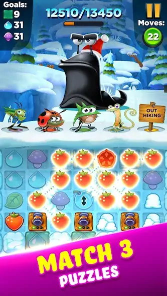 Download Best Fiends - Match 3 Games MOD [Unlimited money] + MOD [Menu] APK for Android