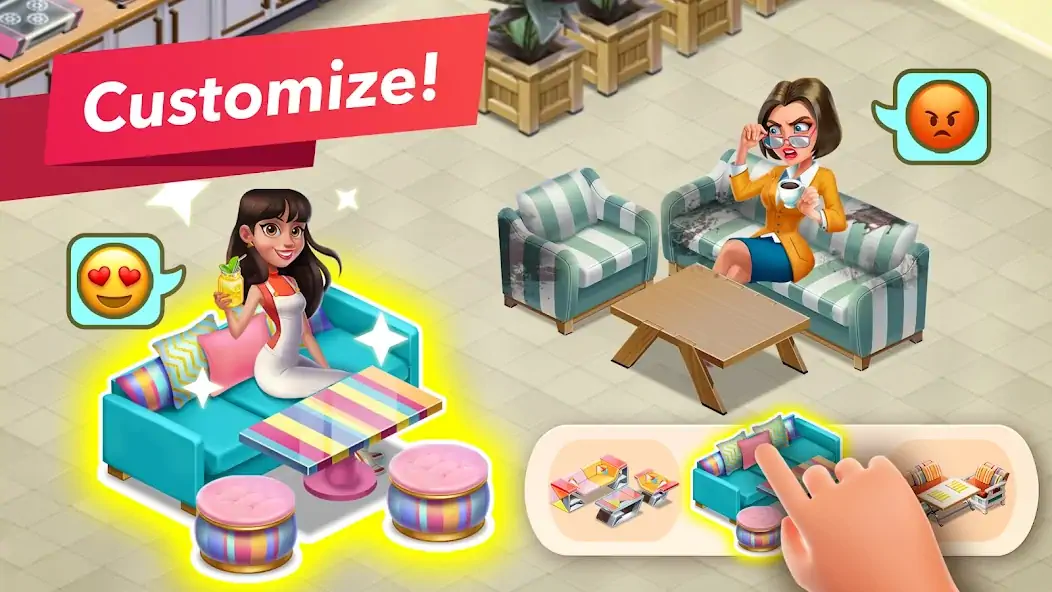 Download My Cafe — Restaurant Game MOD [Unlimited money] + MOD [Menu] APK for Android
