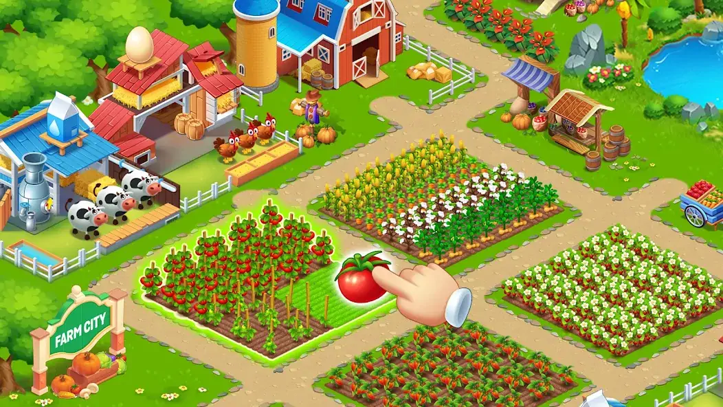Download Farm City: Farming & Building MOD [Unlimited money/coins] + MOD [Menu] APK for Android