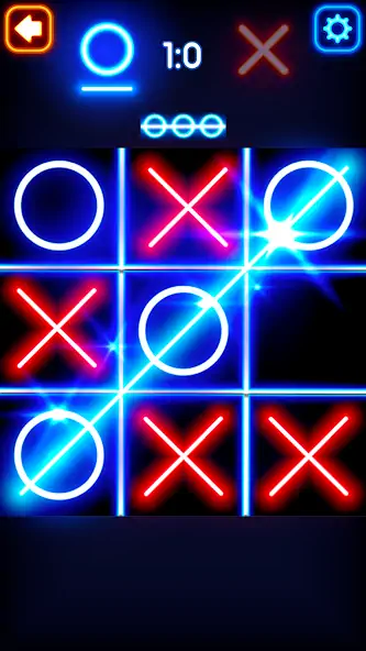 Download Tic Tac Toe Glow MOD [Unlimited money] + MOD [Menu] APK for Android