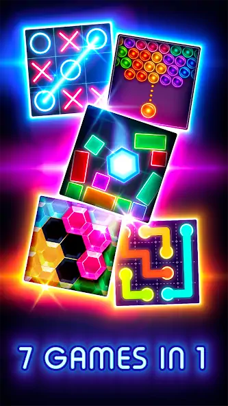 Download Tic Tac Toe Glow MOD [Unlimited money] + MOD [Menu] APK for Android