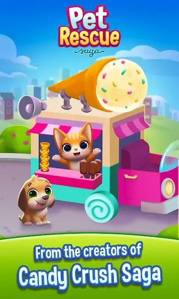 Download Pet Rescue Saga MOD [Unlimited money/coins] + MOD [Menu] APK for Android