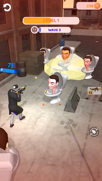 Download Skibidi War - Toilets Attack MOD [Unlimited money/coins] + MOD [Menu] APK for Android