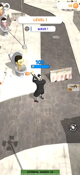 Download Skibidi War - Toilets Attack MOD [Unlimited money/coins] + MOD [Menu] APK for Android