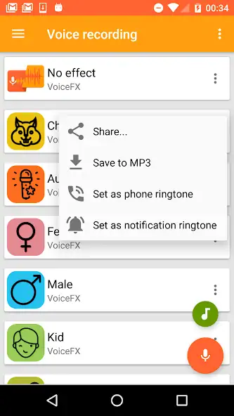 Download VoiceFX - Voice Changer with v MOD [Unlimited money/coins] + MOD [Menu] APK for Android