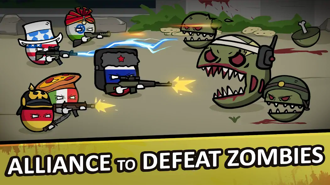 Download Countryballs - Zombie Attack MOD [Unlimited money/coins] + MOD [Menu] APK for Android
