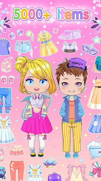 Download Chibi Doll Dress Up Games MOD [Unlimited money/gems] + MOD [Menu] APK for Android