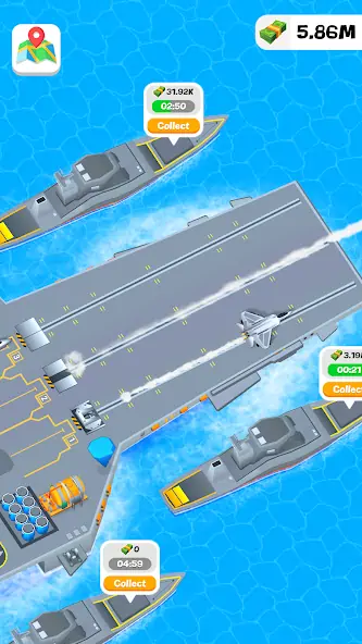 Download Idle Aircraft Carrier MOD [Unlimited money/coins] + MOD [Menu] APK for Android