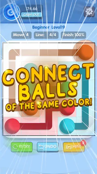 Download Linescap Crush:Connect The Dot MOD [Unlimited money/coins] + MOD [Menu] APK for Android