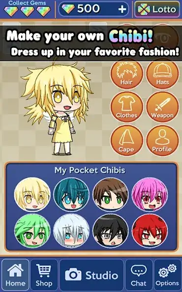 Download Pocket Chibi - Anime Dress Up MOD [Unlimited money/gems] + MOD [Menu] APK for Android