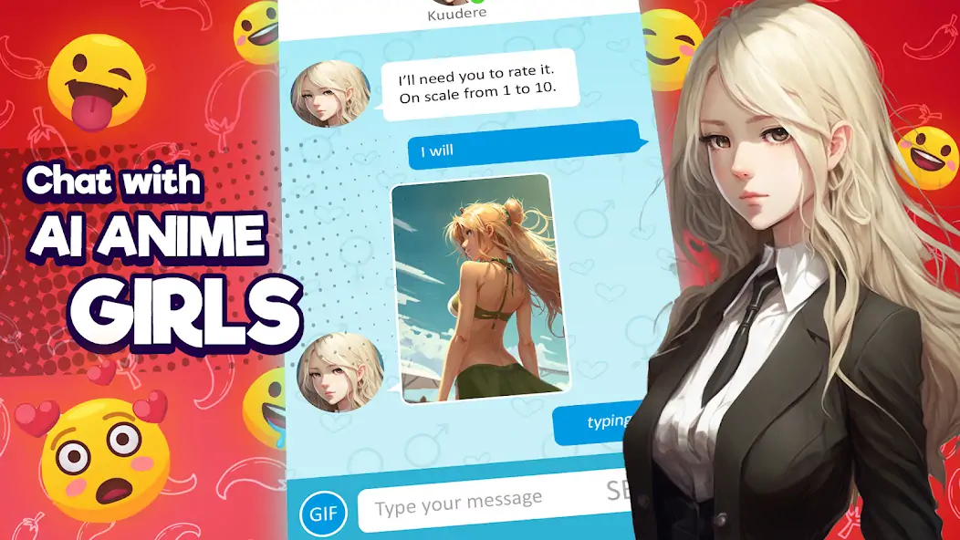 Download Anime Girlfriend - AI Chat MOD [Unlimited money/gems] + MOD [Menu] APK for Android