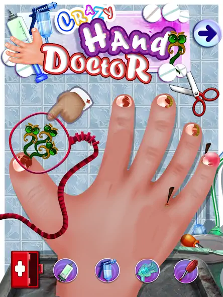 Download Crazy Hand Nail Doctor Surgery MOD [Unlimited money/coins] + MOD [Menu] APK for Android