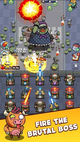 Download Merge Cannon - Idle zombie war MOD [Unlimited money] + MOD [Menu] APK for Android