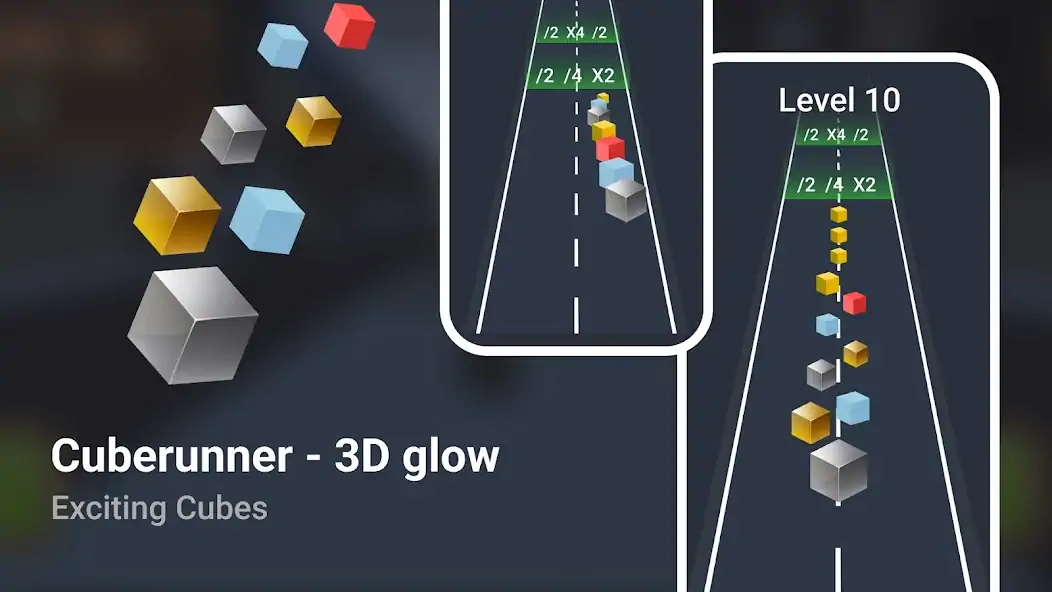 Download Cube Runner 3D Glow MOD [Unlimited money] + MOD [Menu] APK for Android