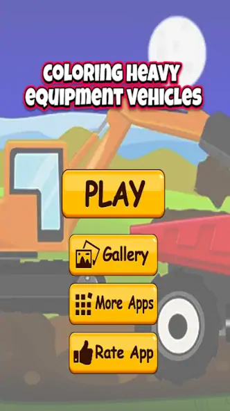 Download coloring construction vehicles MOD [Unlimited money] + MOD [Menu] APK for Android