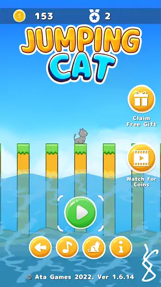 Download Jumping Cat MOD [Unlimited money] + MOD [Menu] APK for Android