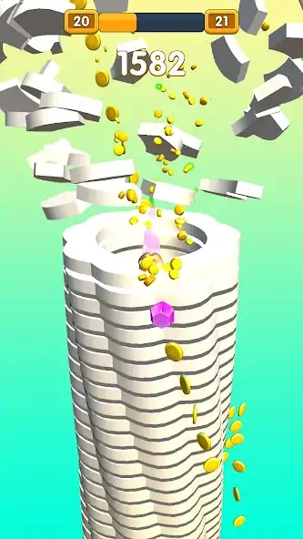 Download Stack Ball Mania - Helix Crash MOD [Unlimited money/gems] + MOD [Menu] APK for Android
