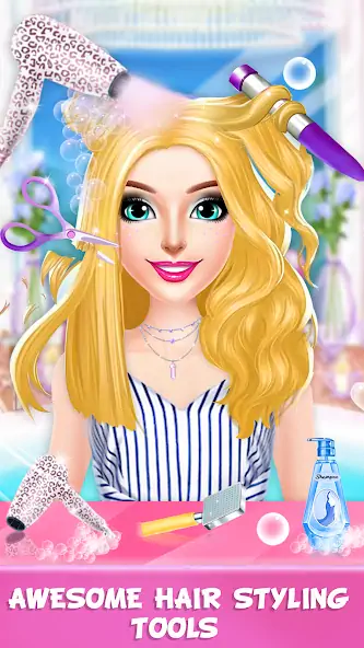 Download Braided Hair Salon Girls Games MOD [Unlimited money] + MOD [Menu] APK for Android