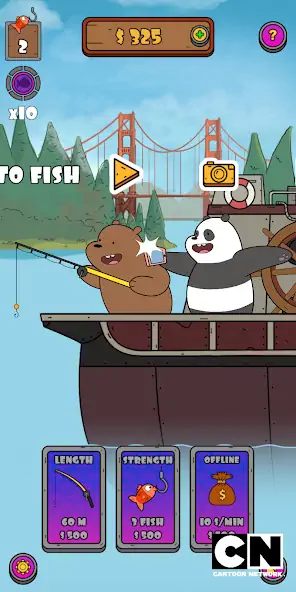 Download We Bare Bears: Crazy Fishing MOD [Unlimited money/gems] + MOD [Menu] APK for Android