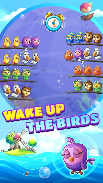 Download Bird Sort Puzzle: Color Game MOD [Unlimited money/coins] + MOD [Menu] APK for Android