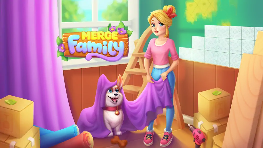 Download Merge Family: House merge game MOD [Unlimited money] + MOD [Menu] APK for Android
