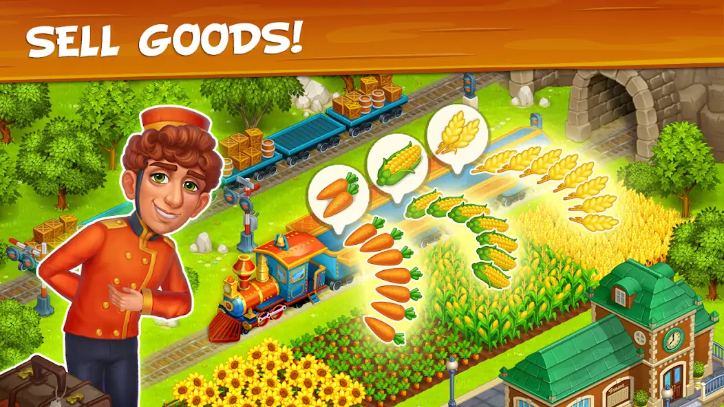 Download Farm Island - Journey Story MOD [Unlimited money/gems] + MOD [Menu] APK for Android