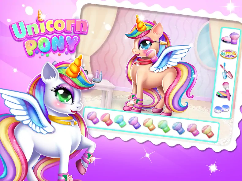 Download Girls Game: Unicorn Dress up MOD [Unlimited money] + MOD [Menu] APK for Android