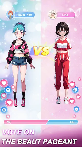 Download Anime Dress Up Games Moe Girls MOD [Unlimited money/gems] + MOD [Menu] APK for Android