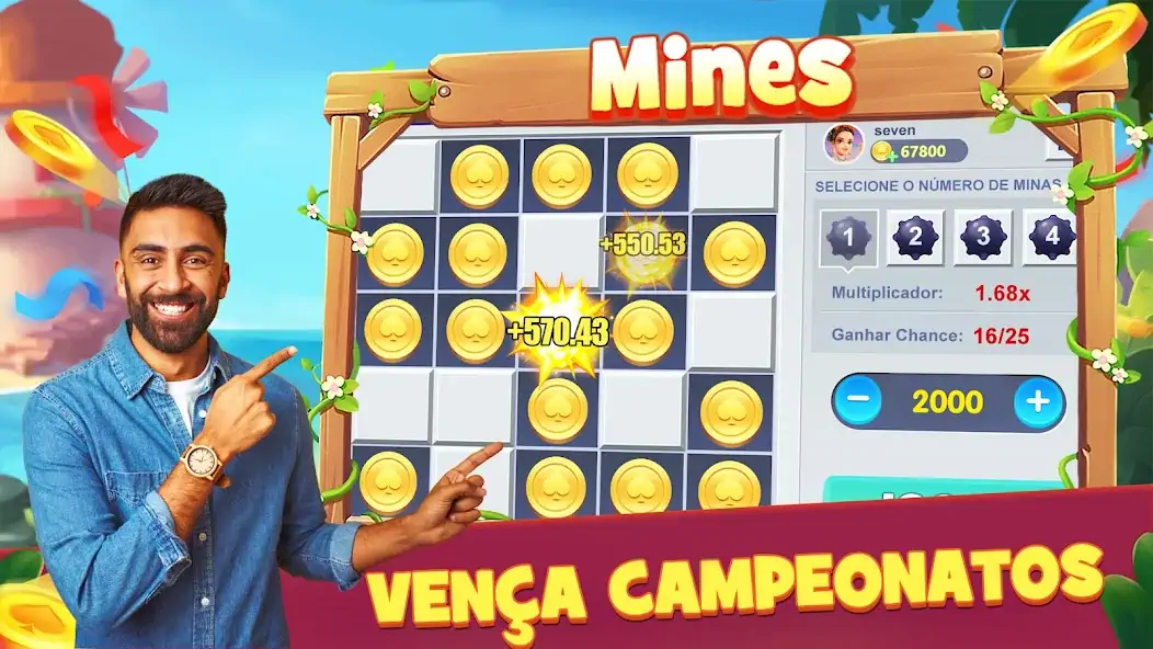 Download Mines:jogo de caça-minas MOD [Unlimited money/gems] + MOD [Menu] APK for Android