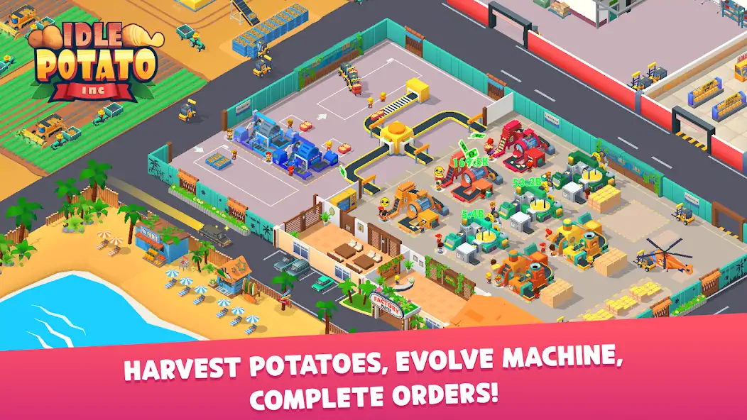 Download Potato Inc - Tycoon, Idle MOD [Unlimited money/gems] + MOD [Menu] APK for Android