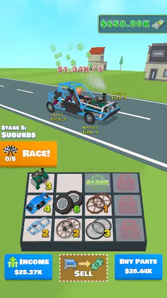 Download Idle Racer MOD [Unlimited money/gems] + MOD [Menu] APK for Android
