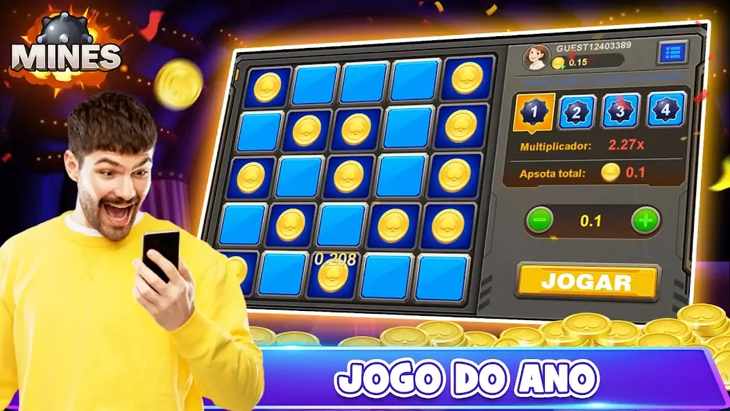 Download Mines Jogo Moeda MOD [Unlimited money] + MOD [Menu] APK for Android