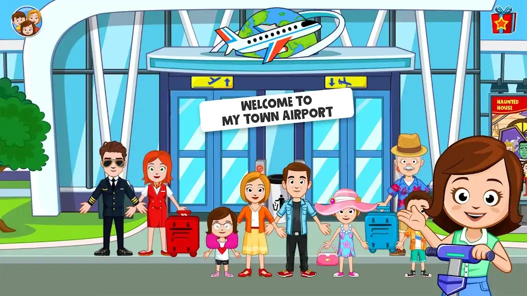 Download My Town Airport games for kids MOD [Unlimited money/gems] + MOD [Menu] APK for Android